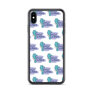 iPhone XS Max Seahorse Hello Summer iPhone Case by Design Express