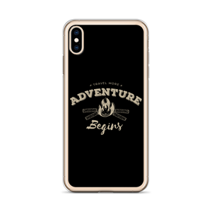 Travel More Adventure Begins iPhone Case by Design Express
