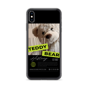 iPhone XS Max Teddy Bear Hystory iPhone Case Black by Design Express