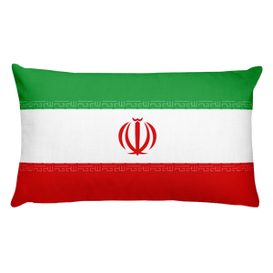 Default Title Iran Flag Allover Print Rectangular Pillow Home by Design Express