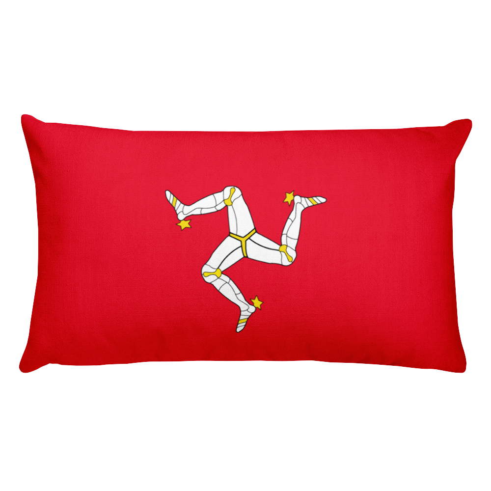 Default Title Isle of Man Flag Allover Print Rectangular Pillow Home by Design Express