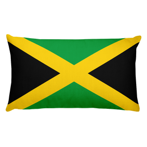 Default Title Jamaica Flag Allover Print Rectangular Pillow Home by Design Express