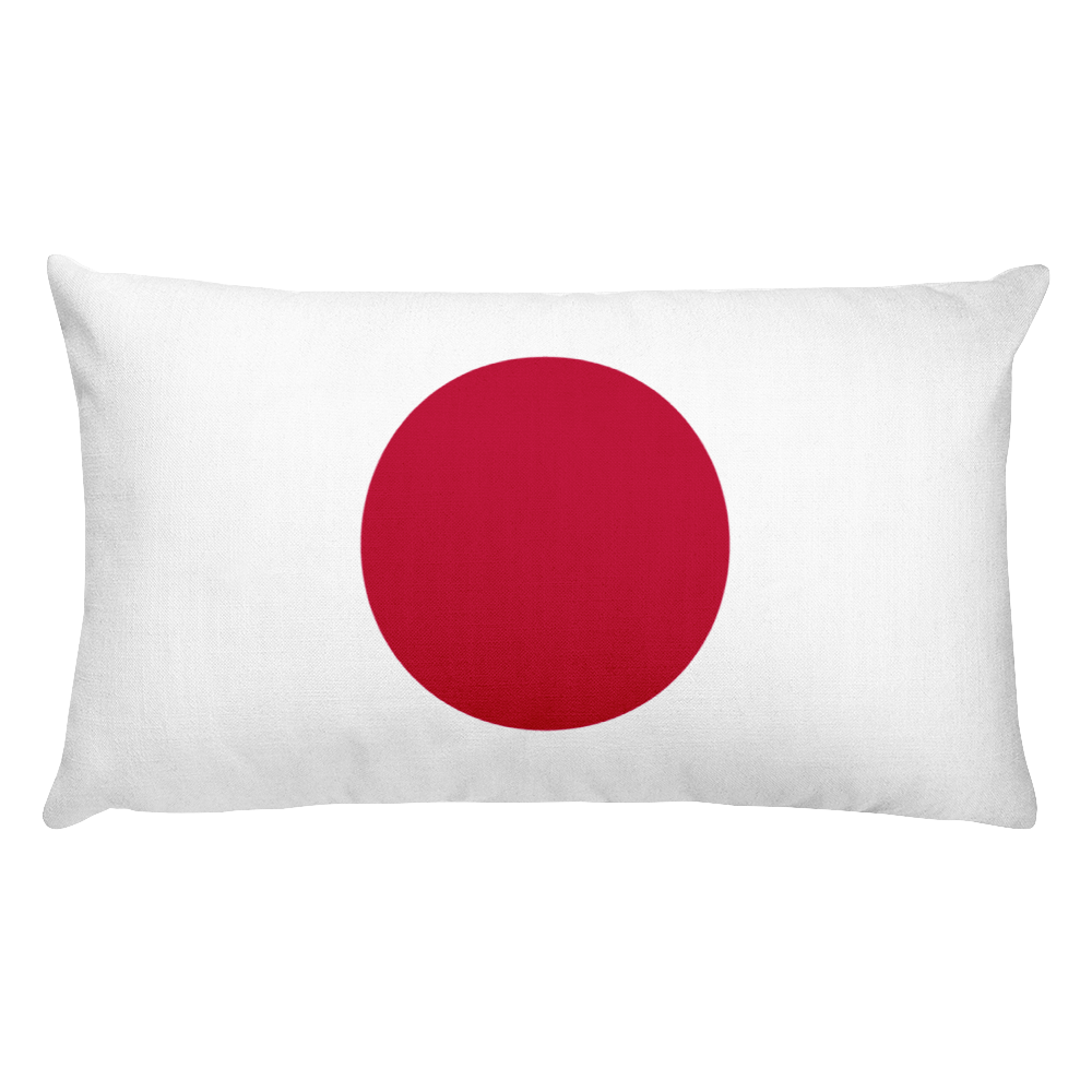 Default Title Japan Flag Allover Print Rectangular Pillow Home by Design Express