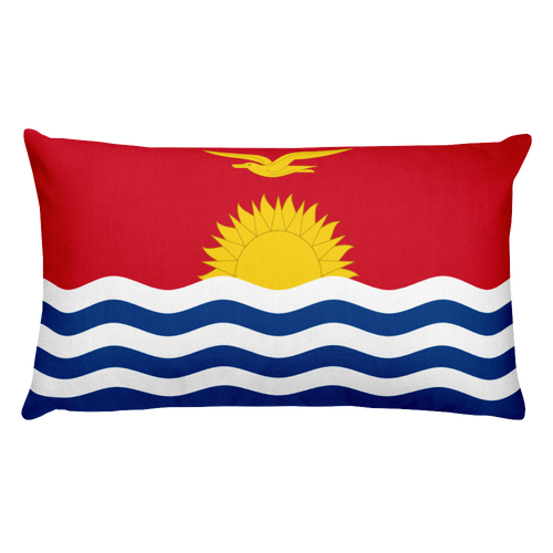 Default Title Kiribati Flag Allover Print Rectangular Pillow Home by Design Express