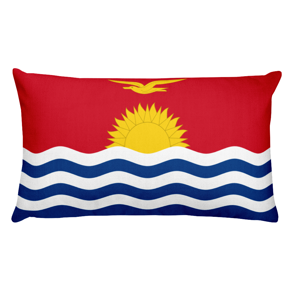 Default Title Kiribati Flag Allover Print Rectangular Pillow Home by Design Express