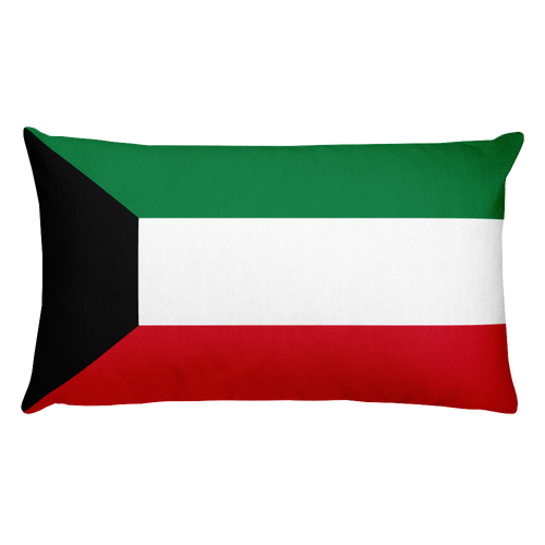 Default Title Kuwait Flag Allover Print Rectangular Pillow Home by Design Express