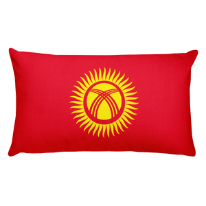 Default Title Kyrgyzstan Flag Allover Print Rectangular Pillow Home by Design Express
