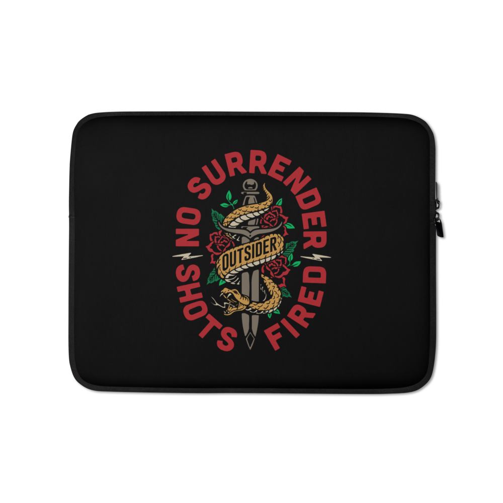 13″ No Surrender Laptop Sleeve by Design Express