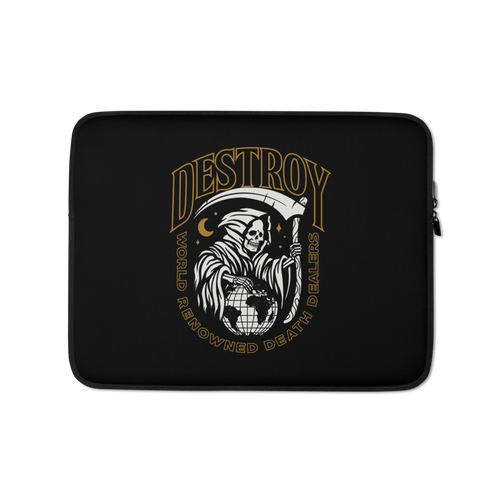 13″ Destroy World Laptop Sleeve by Design Express