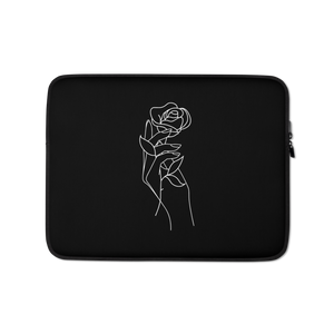 13″ Rose in Hand Laptop Sleeve by Design Express