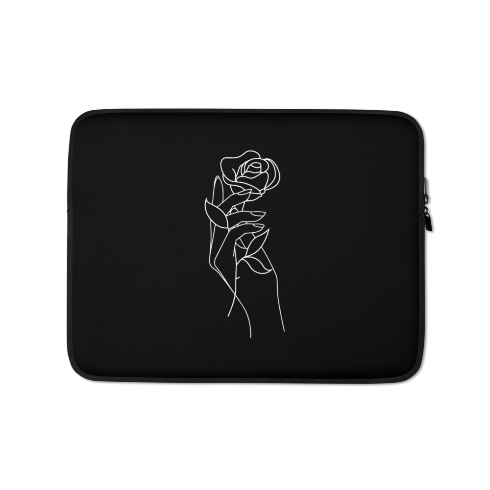 13″ Rose in Hand Laptop Sleeve by Design Express