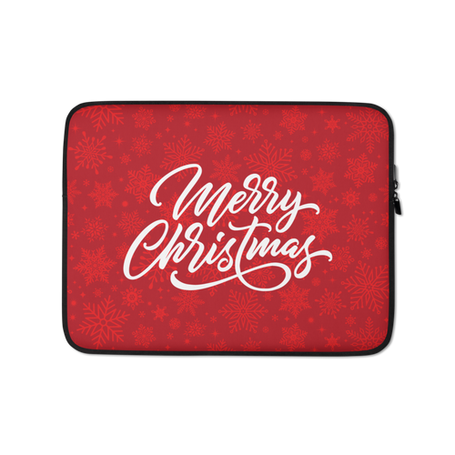 13″ Merry Christmas Laptop Sleeve by Design Express