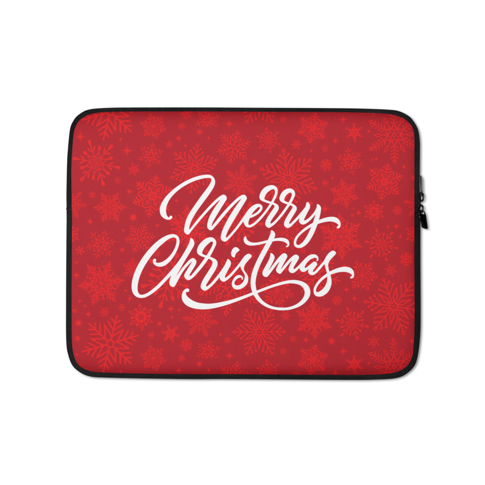 13″ Merry Christmas Laptop Sleeve by Design Express