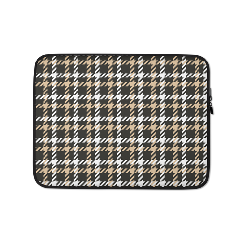 13″ Houndstooth Small Pattern Laptop Sleeve by Design Express