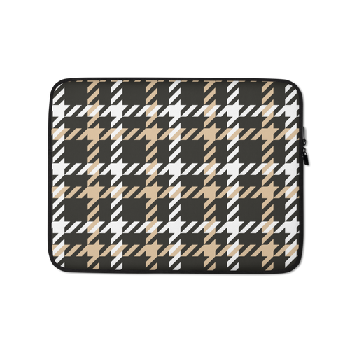 13″ Houndstooth Large Pattern Laptop Sleeve by Design Express