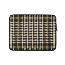 13″ Herringbone Glen Plaid Pattern Laptop Sleeve by Design Express