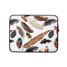 13″ Feathers Pattern Laptop Sleeve by Design Express