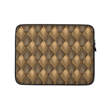 13″ Golden Art Deco Pattern Laptop Sleeve by Design Express