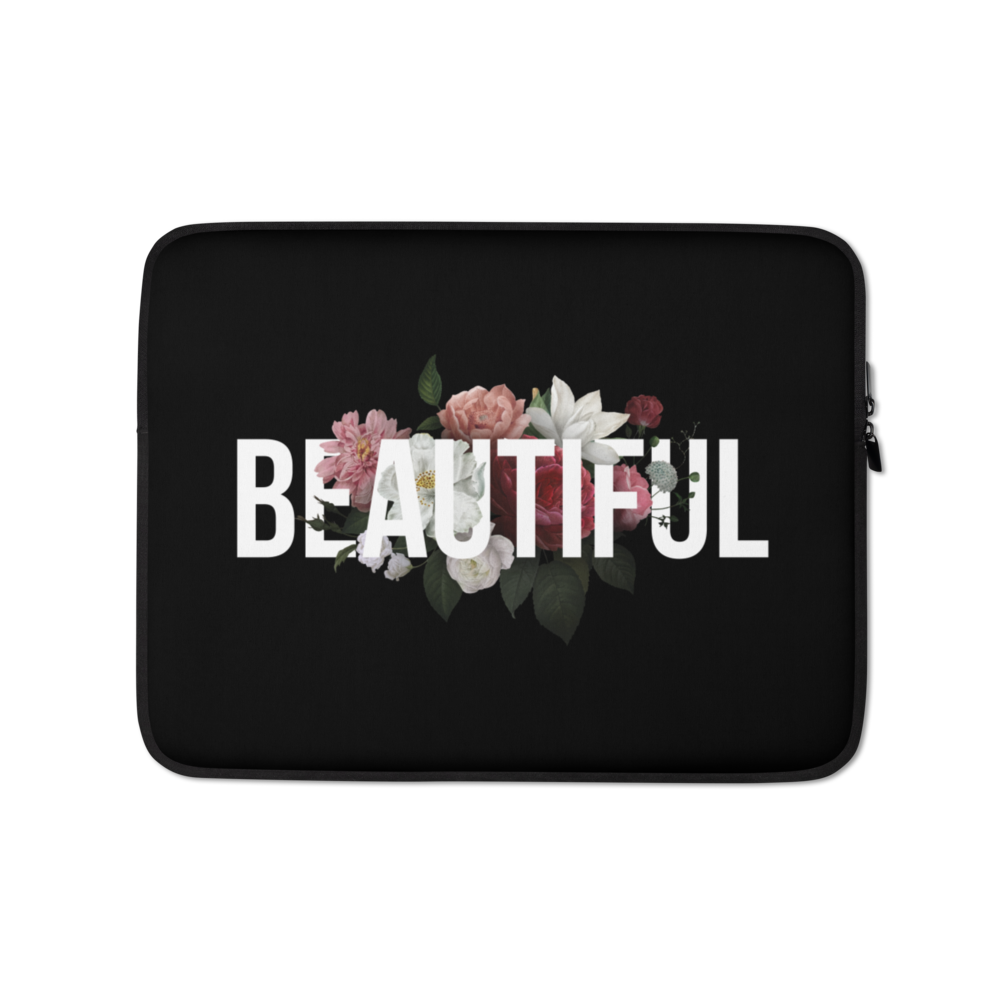 13″ Beautiful Flower Laptop Sleeve by Design Express