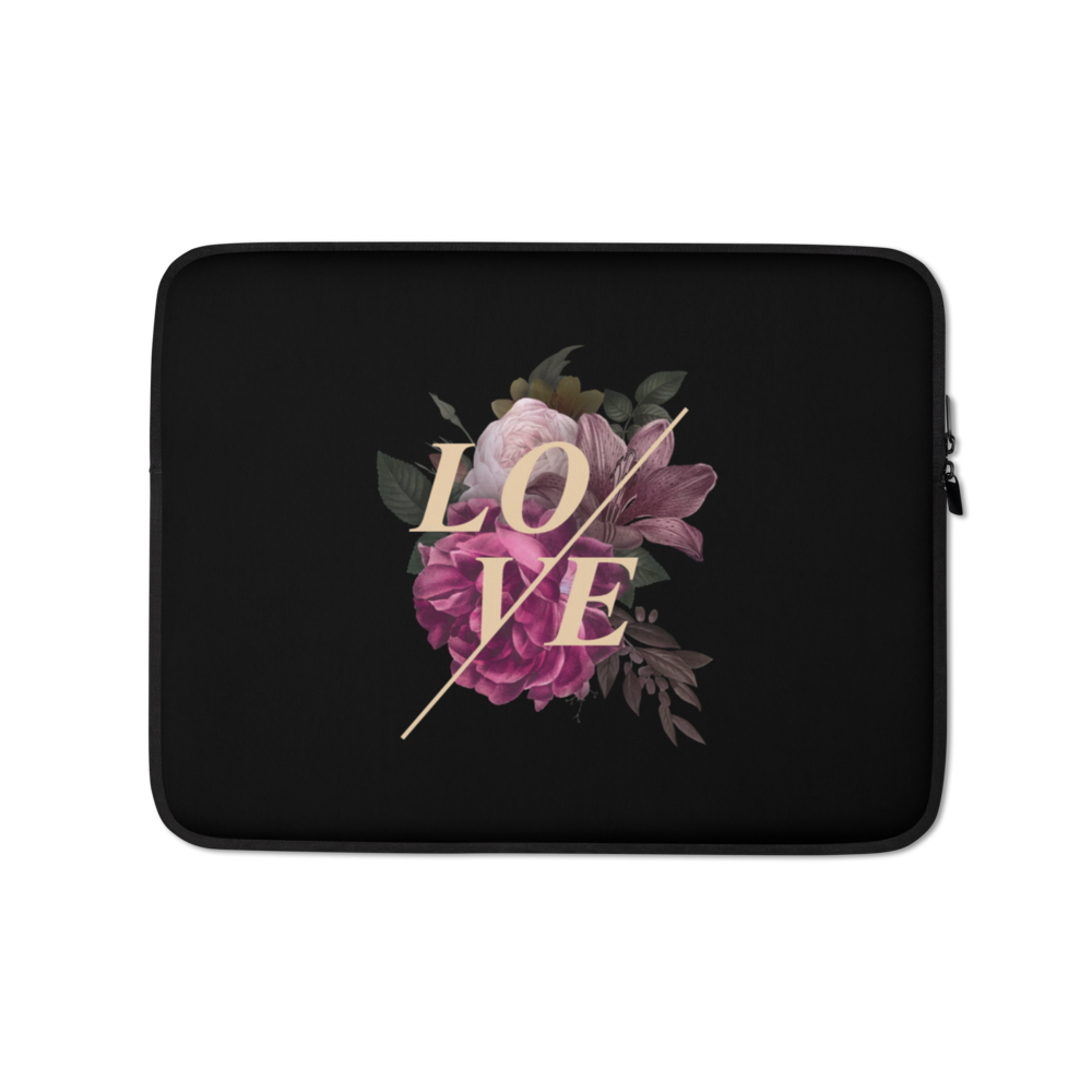 13″ Love Flower Laptop Sleeve by Design Express