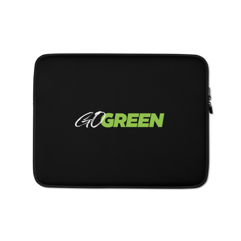 13″ Go Green (Motivation) Laptop Sleeve by Design Express