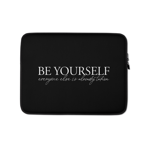 13″ Be Yourself Quotes Laptop Sleeve by Design Express