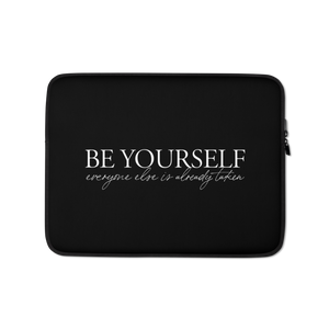 13″ Be Yourself Quotes Laptop Sleeve by Design Express