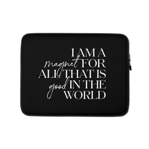13″ I'm a magnet for all that is good in the world (motivation) Laptop Sleeve by Design Express