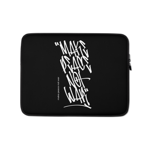 13″ Make Peace Not War Vertical Graffiti (motivation) Laptop Sleeve by Design Express