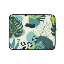 13″ Fresh Tropical Leaf Pattern Laptop Sleeve by Design Express