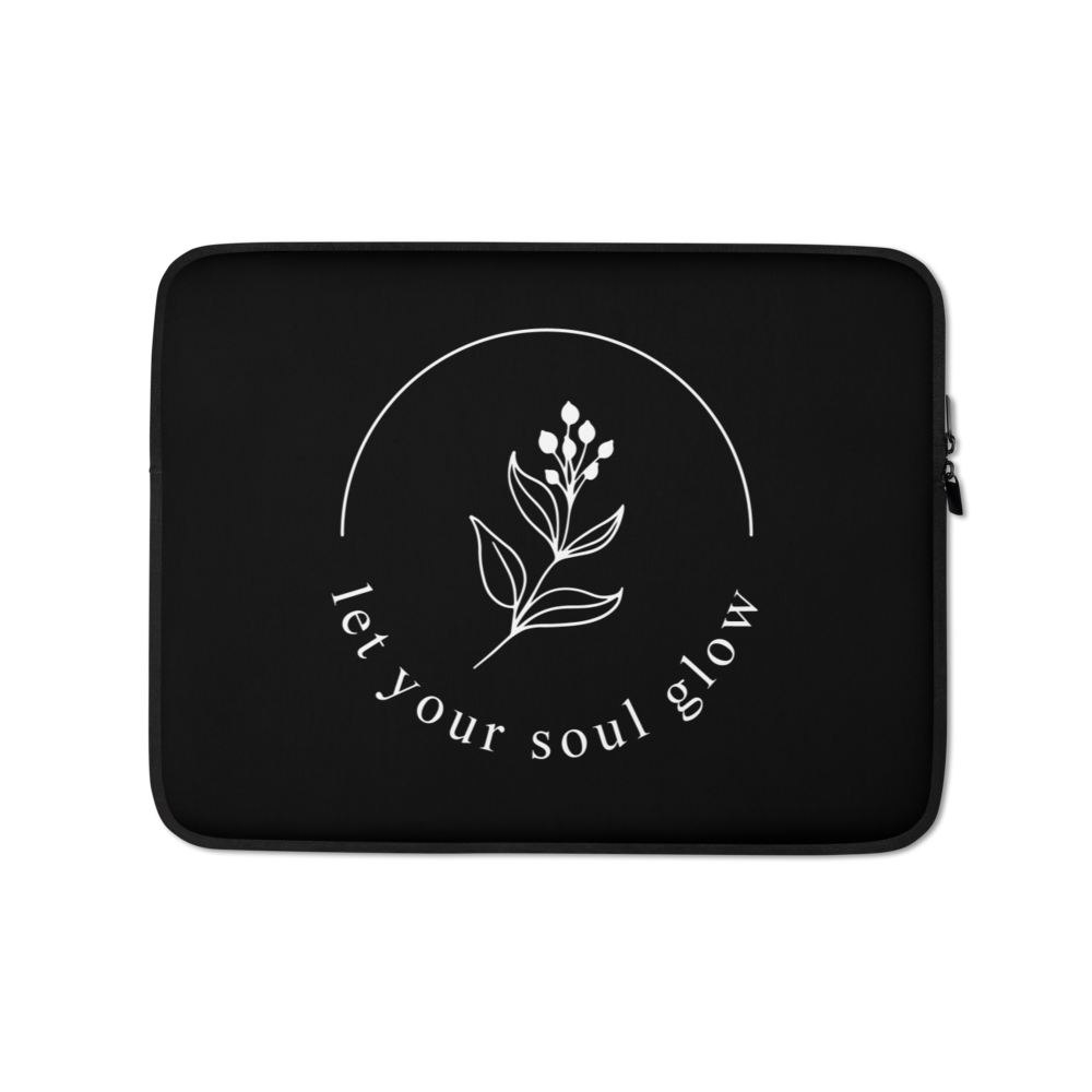 13″ Let your soul glow Laptop Sleeve by Design Express