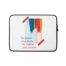 13″ Rainbow Laptop Sleeve White by Design Express