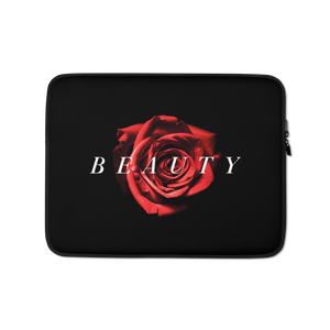 13″ Beauty Red Rose Laptop Sleeve by Design Express