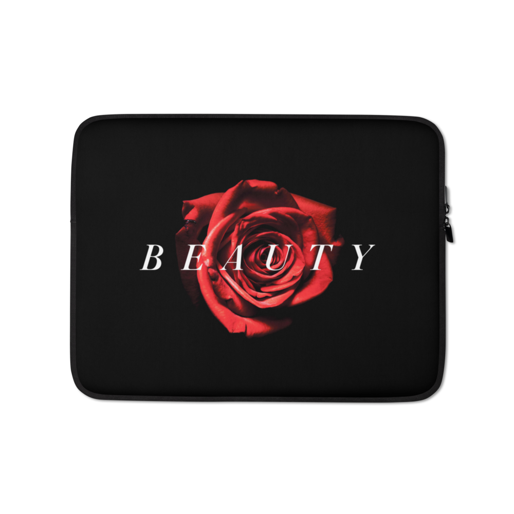 13″ Beauty Red Rose Laptop Sleeve by Design Express
