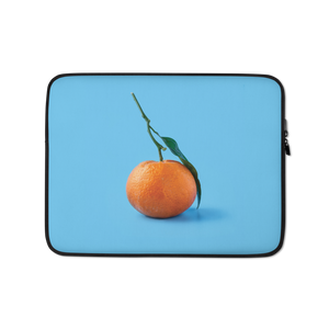 13″ Orange on Blue Laptop Sleeve by Design Express