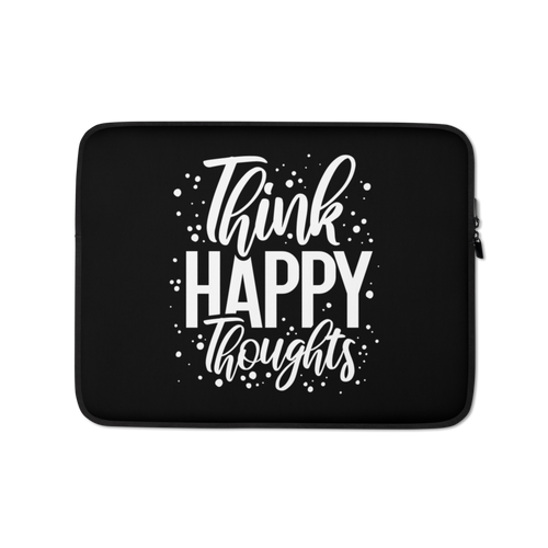 13″ Think Happy Thoughts Laptop Sleeve by Design Express