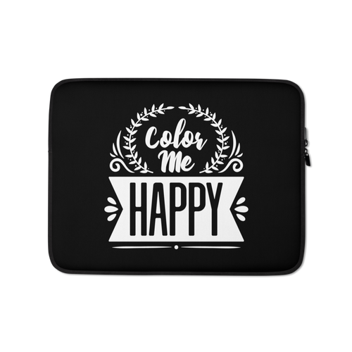 13″ Color Me Happy Laptop Sleeve by Design Express