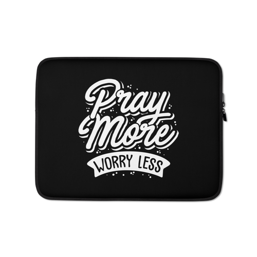 13″ Pray More Worry Less Laptop Sleeve by Design Express