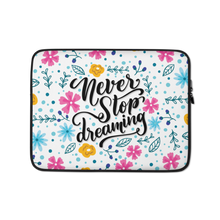 13″ Never Stop Dreaming Laptop Sleeve by Design Express