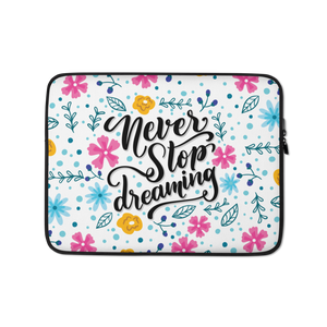 13″ Never Stop Dreaming Laptop Sleeve by Design Express