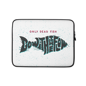 13″ Only Dead Fish Go with the Flow Laptop Sleeve by Design Express