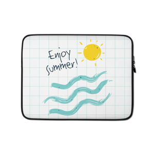 13″ Enjoy Sun Summer Laptop Sleeve by Design Express