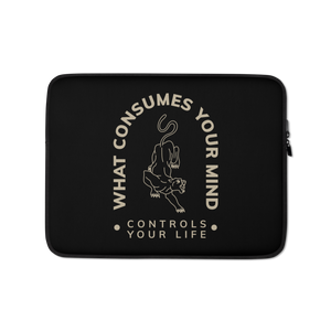 13″ What Consume Your Mind Laptop Sleeve by Design Express