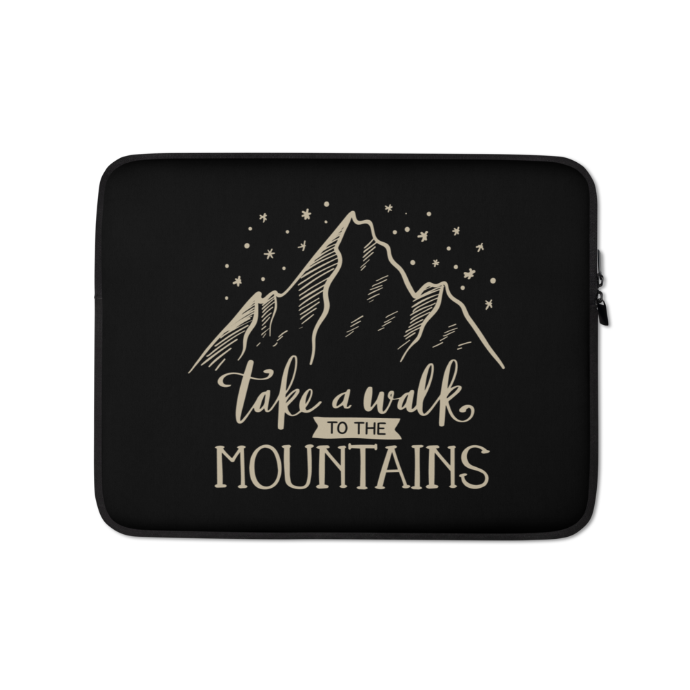 13″ Take a Walk to the Mountains Laptop Sleeve by Design Express