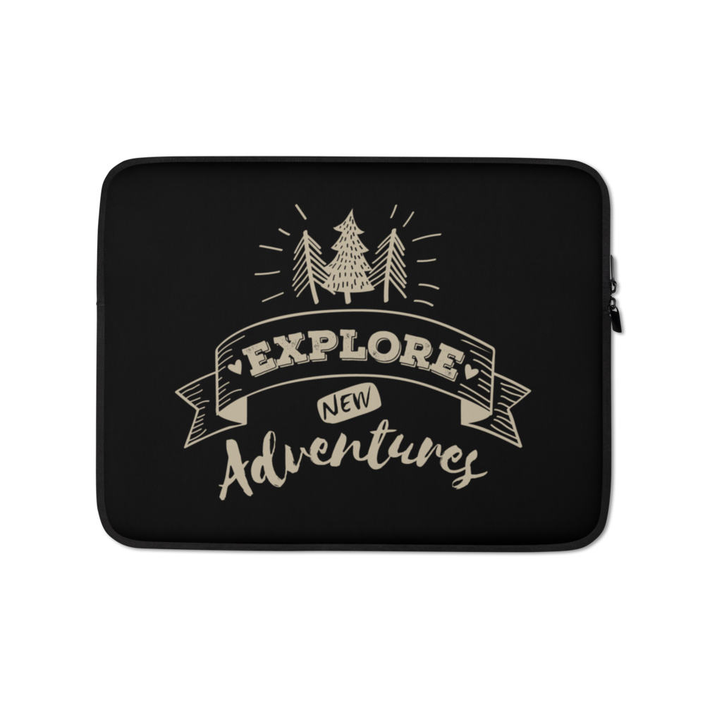 13″ Explore New Adventures Laptop Sleeve by Design Express