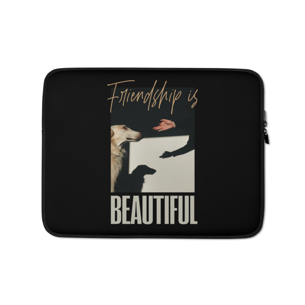 13″ Friendship is Beautiful Laptop Sleeve by Design Express