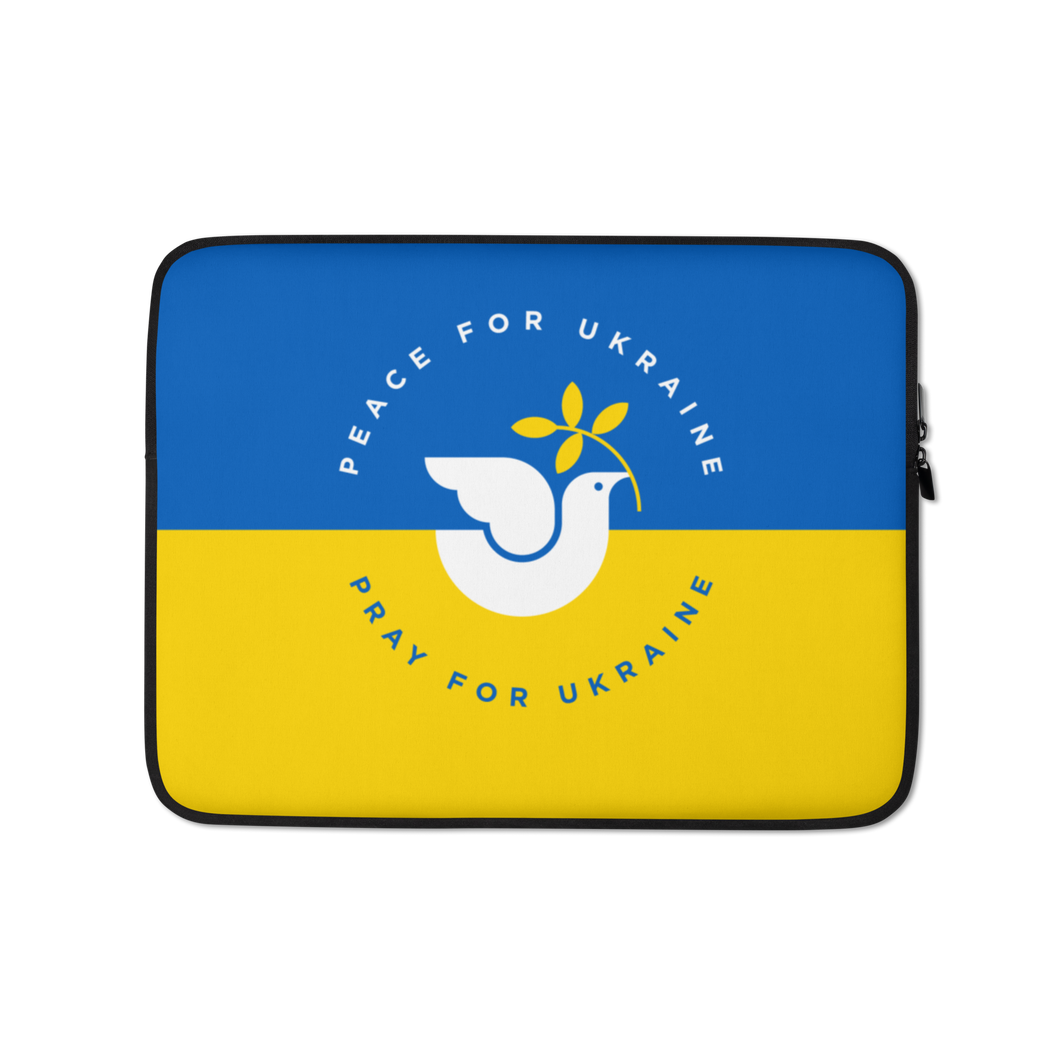 13″ Peace For Ukraine Laptop Sleeve by Design Express