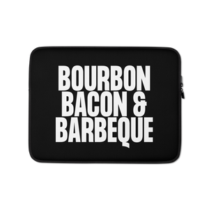 Bourbon Bacon & Barbeque (Funny) Laptop Sleeve
