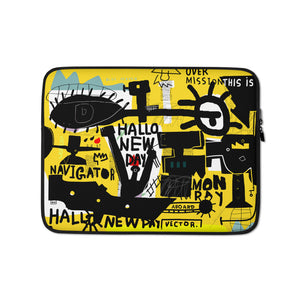 13 in Basquiat Style Laptop Sleeve by Design Express