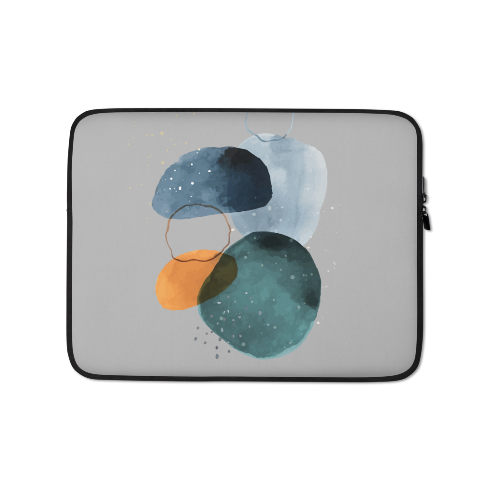 13 in Peace Abstract Art Laptop Sleeve by Design Express